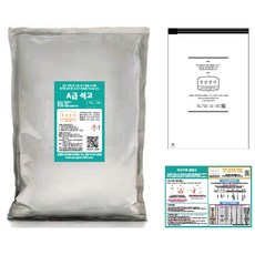 A급 석고가루 5kg+보관용 지퍼백+설명서 / 미술 도자기용 석고분말, 1개, 백색