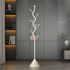 쓰러지지 않고 안정적인 대용량 옷걸이 행거, 흰색