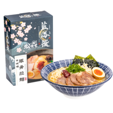 藍海饌辛味增豚骨拉麵2入組 常溫調理包 肉塊豐富, 1盒