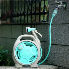 공장 직판 세차 물총 세트 세차 호스 랙 정원 수납 미니 호스 랙 세트, 1개