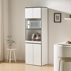 [국내자체제작] 바로방가구 히트 1800 키큰 주방 밥솥 밥통 오븐 에어프라이어 전자렌지 수납장 렌지대 렌지장, 화이트블랙, 5단