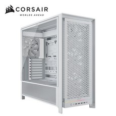 Corsair Frame 5000D RS 玻璃透側 模組化 E-ATX機殼 白色｜附RS140無光風扇*4, 1個, RS140