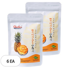 건강한가 쫄깃달콤 파인애플 말랭이, 6개, 100g