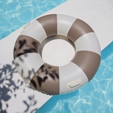 디어스윔 모던 원형 물놀이튜브, 대형 크림브라운 110cm, 1개, 크림브라운