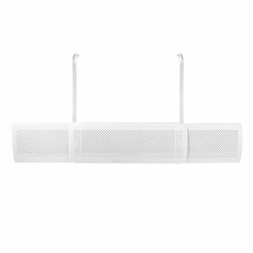 輕量勾掛式可伸縮冷氣空調擋風板出風口遮風板，有效阻擋冷氣直吹，可伸縮調整長度，適用於各種尺寸的冷氣機, 1個, 純白色, 純白色