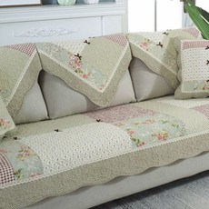 북유럽풍 코튼 소파 커버 패브릭 시트 시트 4종 쿠션 사계절 패드, 1개, E.