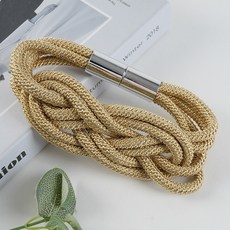 臺灣出貨 窗簾掛鈎掛球綁帶 裝飾流蘇吊墜 客廳窗簾綁繩, 金黃一對, 1個