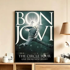 포스터 HD 아트 방수 접착식 벽 장식 가정 장식(거실 침실 바) 미적 감각의 록 밴드 B-Bon J-Jovi, 01 15X20cmNoframe, 10 White16