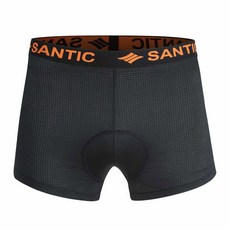 샌틱 사이클링 속옷 3D 패딩 바이크 속옷 남성용 자전거 반바지 블랙 ssRB