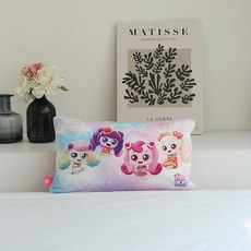 코알라컴퍼니 새콤달콤 캐치티니핑 국내생산 순면베개 25x45cm 마이크로화이버 베개 솜포함