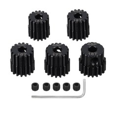 RC 자동차 트럭 및 오프로드 차량용 헥스 키가 있는 5Pcs 금속 강철 48P 피니언 기어 세트14T 15T 16T 17T 18T, 18T 19T 20T 21T 22T