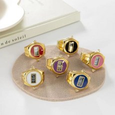 【 優品特賣】2023可愛兒童小學生電子錶看時間戒指錶簡約不防水電子錶迷你超小