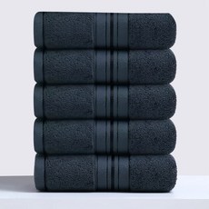 상덕 호텔수건 소프트터치 먼지없는수건 업소용미용세면타월 수건 스포츠타올, 5개, 고급 그레이