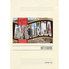 (영문도서) Vintage Lined Notebook Greetings from Montana Paperback, Found Image Press, English, 9798385428564