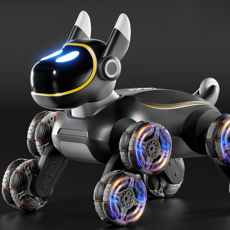 지능형 로봇 강아지 자동차 원격 제어 로봇 애완견 어린이용 장난감 성인 생일 선물 추천, [02] 화이트 기본, 1개