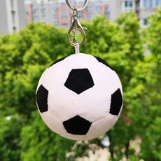 배구공 축구공 농구공 솜인형 발리볼 소품 스포츠 기념품 선물, 1개, 화이트 축구공 9cm