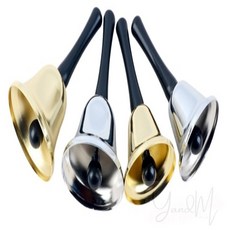 유앤미 클래식 테이블 종 콜벨 핸드벨 알림벨, 은색 - 65mm