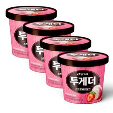 빙그레 디저트 간식 골라담기 투게더 오리지널 스트로베리 900ml 4개