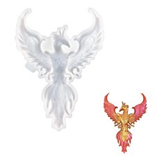 DONGKER 실리콘 3D 나무 드래곤 몰드 피닉스 레진 벽걸이 도어 홈 데코 캐비닛 사무실 아트 장식용, Phoenix