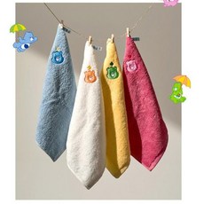케어베어 40수 어린이집 준비물 고리 손타월 네임택포함 (색상랜덤) / 사은품 : 아가손 도어쿠션1ea증정, 1개, 랜덤