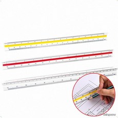 건축설계 제도용 정밀 삼각 축척 스케일 자 15cm 30cm, 1개