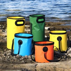 다용도 접이식 야외 캠핑용 물주머니 설거지 가방 20L fma*801OM, A그린