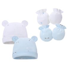 미라클 베이비 손싸개+모자 세트 2p 2개입