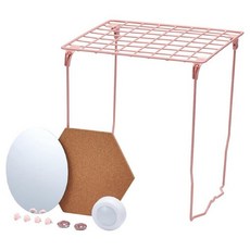 LockerMate Bostitch 10피스 패션 락커 키트 30.5cm(12인치) Stac-A-Shelf 핑크/플로럴, 핑크 플로럴