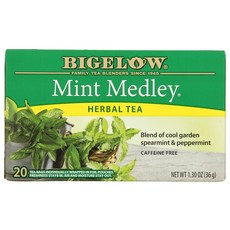 Bigelow 민트 메들리 허브 티 20개, 1개