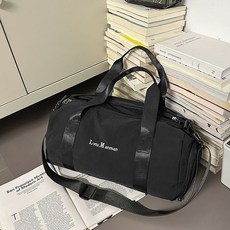 新款瑜伽健身包戶外運動旅行包乾溼分離大容量單肩手提行李包, 黑色, 1個