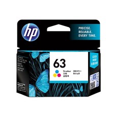 HP 原廠彩色墨水匣 F6U61AA 63號 適用 DJ 3630/2180/1110/OfficeJet 5220, 1個