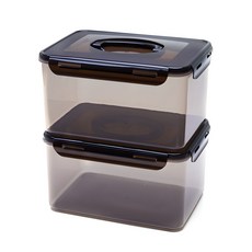 Zeonic 黑泡菜泡菜盒一柄, 2個, 4L