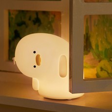 애플민트 갸웃등 LED 무드등 타이머 밝기조절 무선 수면등 수유등, 화이트