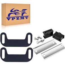 할리 투어링 스트리트 글라이드 로드 킹 일렉트라 모델스틸 블랙을 위한 신축성 있는 가방과 펜더 익스텐션으로 배기 중앙을 설정하는 VPZMT 조절 브래킷, Black