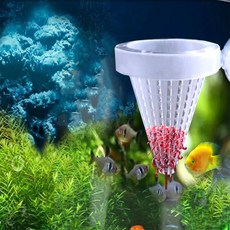 꿈담상품 어항 피딩컵 어항장식품, 그린, 1개