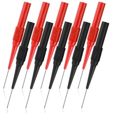 0.7mm 비파괴 전선관통 테스트핀 10개 바나나소켓 호환 멀티미터 차량진단용 프로브