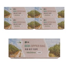 휴홈 일회용 투명 비닐 두꺼운 지퍼백, 중(M), 5개, 20개