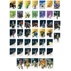 젤다 아미보 카드 45장 세트 신형카드포함, 1개, 선택