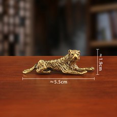 十二生肖擺件 立體銅製 全套茶寵 文玩小物 本命年吉祥物 居家裝飾 送禮首選+黃銅大號(虎)生肖擺件