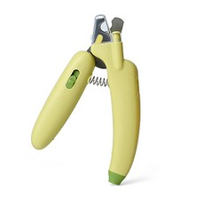 寵物LED指甲剪 寵物指甲剪 貓咪指甲剪 貓指甲剪 LED指甲剪 狗狗指甲剪 狗指甲剪 寵物磨甲, 香蕉款-綠-紫光, 1個