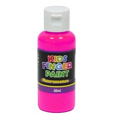 핑거페인트 형광색 60ml 형광빨강 워셔블