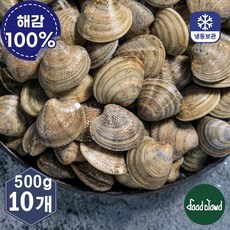 바지락 5kg 냉동 바지락 업소용, 10개, 냉동 피바지락 500g