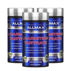 Allimax 左旋肉鹼&酒石酸鹽植物膠囊, 120顆, 3罐
