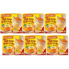 베트남 힐웨이 버블 밀크티 280g x 6박스 Hillway L 라지 사이즈 진주 펄, 4개입