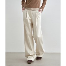 브랜드정품 몽돌 MONGDOL 윈터ver) 턱 와이드 슬랙스 아이보리 MDPT0IVORY 340061