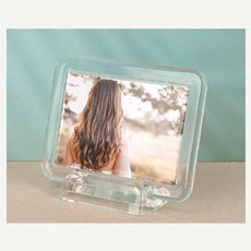 투명미니액자 자동차사진걸이 납골당미니액자 차량용액자 차량용사진걸이 아크릴미니액자, 겸용, 1개