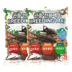 파이브오션 사슴벌레 전용 발효 매트 톱밥, 2개
