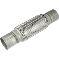 X AUTOHAUX 2.36 x 8 11.81 자동차 배기 유연 파이프 튜빙 범용 조인트 용접 연장 스테인리스 스틸 실버 톤, 60mm x 300mm