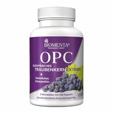 바이오멘타 (BIOMENTA) OPC 포도씨 추출물+아스타잔틴+비타민 A C E 120 캡슐, 개, 1개, 120정