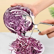 올스텐 양배추 채칼 양파 야채 슬라이서 와이드 칼날 다용도 채칼, 단품